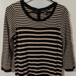 H&M Sweater Dress, Black/Cream Size Small